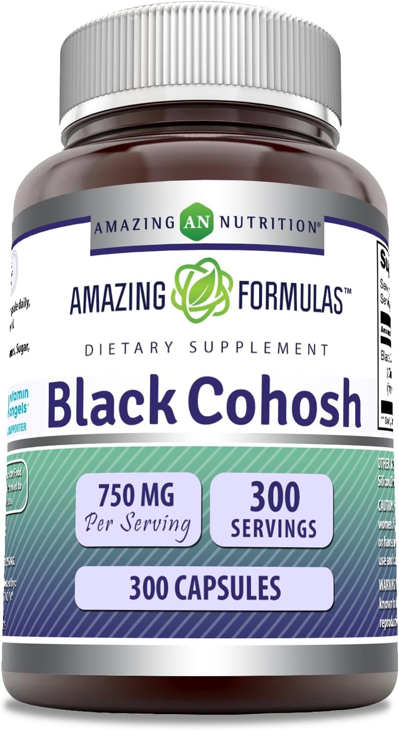 Amazing Formulas Black Cohosh 750Mg. 300 Capsulas