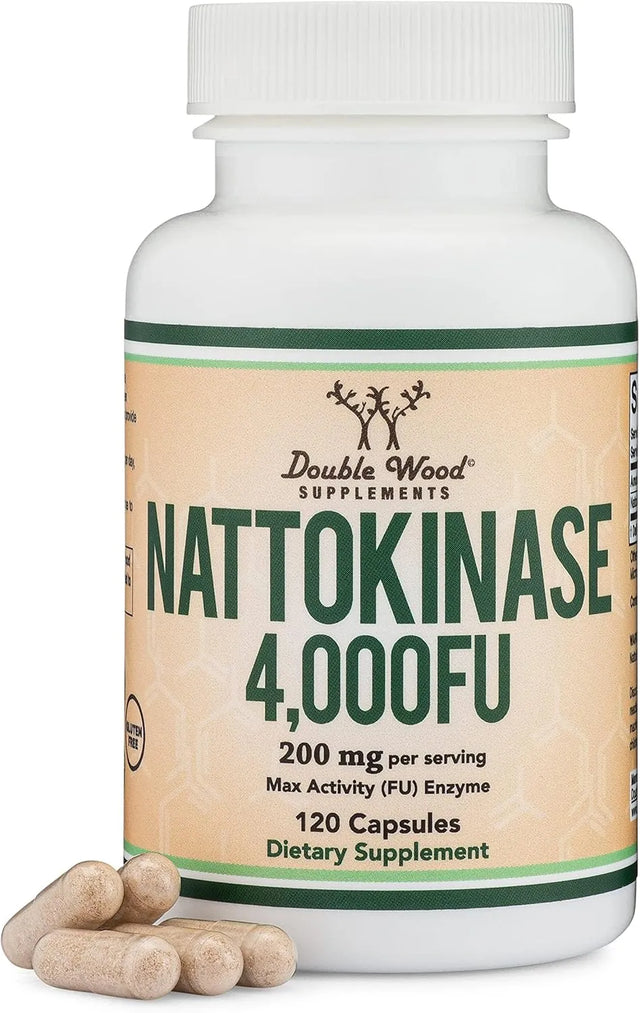 DOUBLE WOOD SUPPLEMENTS - Double Wood Supplements Nattokinase 4,000 FU 120 Capsulas - The Red Vitamin MX - Suplementos Alimenticios - {{ shop.shopifyCountryName }}