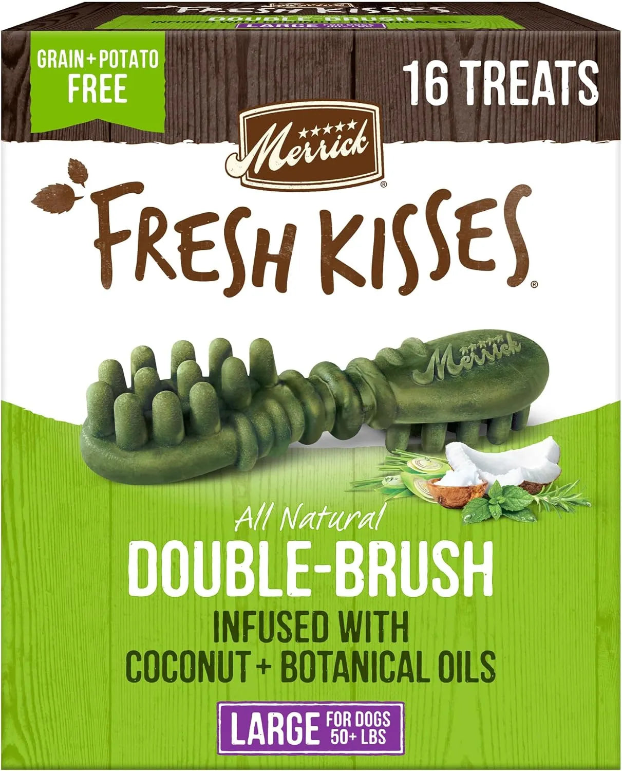 MERRICK - Merrick Fresh Kisses Natural Dental Chews For Large Dogs Over 50 Lbs 16 Piezas - The Red Vitamin MX - Cuidado Dental Para Perros - {{ shop.shopifyCountryName }}