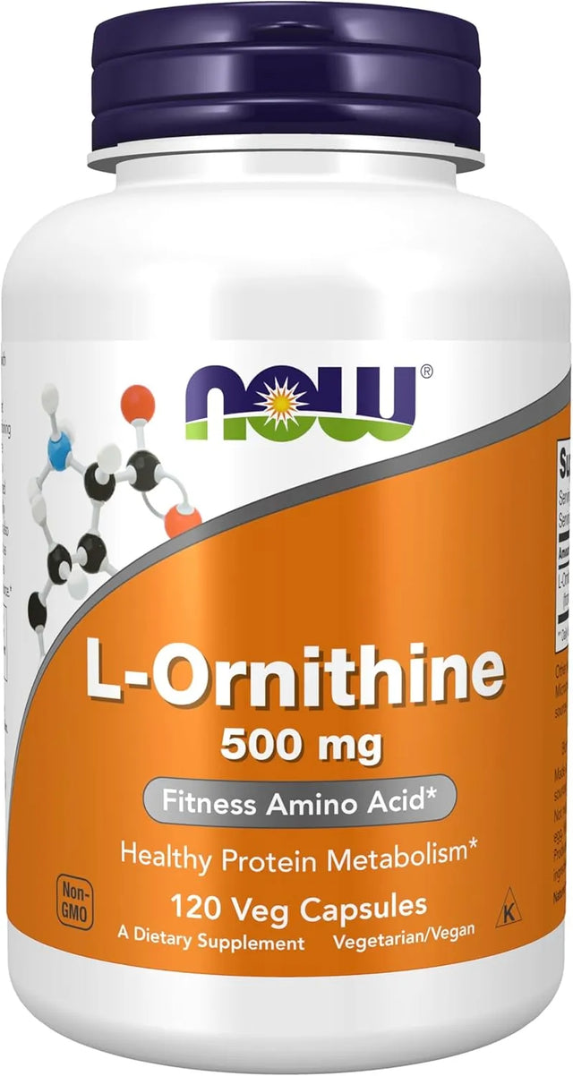 NOW SUPPLEMENTS - NOW Foods Supplements L-Ornithine 500Mg. 120 Capsulas - The Red Vitamin MX - Suplementos Alimenticios - {{ shop.shopifyCountryName }}