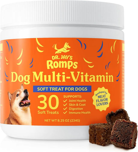 DR JAY'S - Dr Jay's Romps Multivitamins Dog Chews 30 Masticables - The Red Vitamin MX - Multivitamínicos Para Perros - {{ shop.shopifyCountryName }}