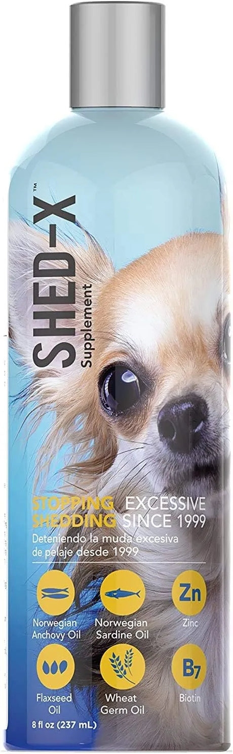 SYNERGYLABS - SynergyLabs Shed-X Liquid Dog Supplement Fish Oil for Dogs 8 Fl.Oz. - The Red Vitamin MX - Aceite De Pescado Para Perros - {{ shop.shopifyCountryName }}