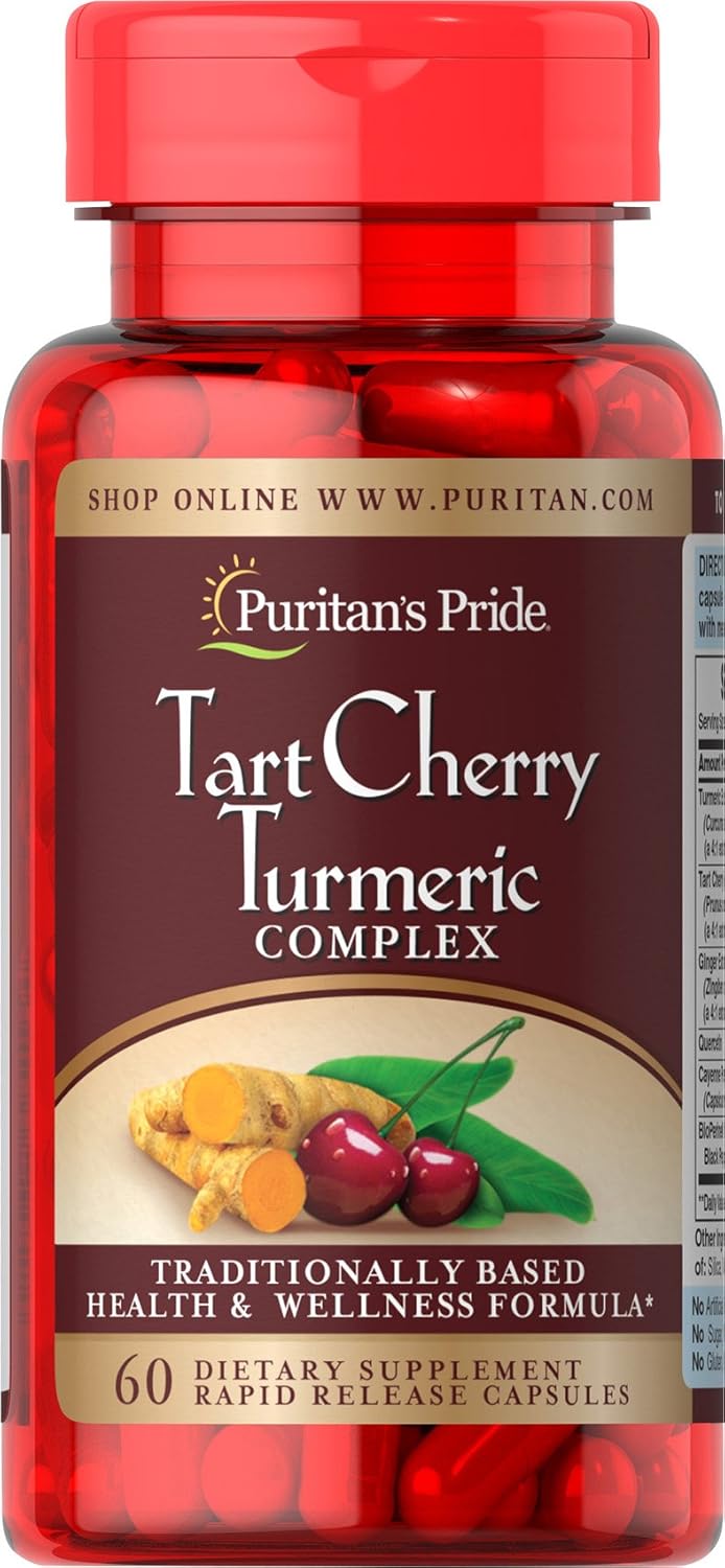 Puritan's Pride Tart Cherry Turmeric Complex 60 Capsulas