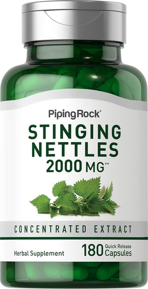 PIPING ROCK - Piping Rock Stinging Nettle 2000Mg. 180 Capsulas - The Red Vitamin MX - Suplementos Alimenticios - {{ shop.shopifyCountryName }}