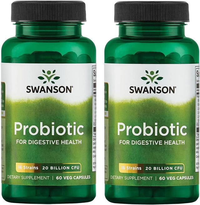 SWANSON - Swanson Probiotic 20 Billion CFU 60 Capsulas 2 Pack - The Red Vitamin MX - Suplementos Alimenticios - {{ shop.shopifyCountryName }}