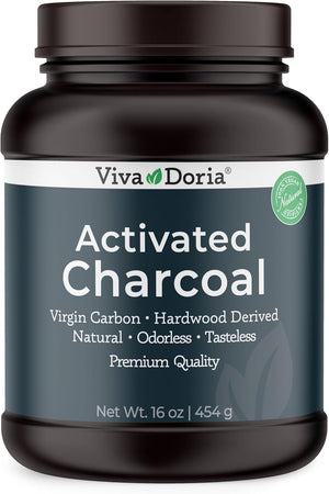 Viva Doria Virgin Activated Charcoal Powder 454Gr.