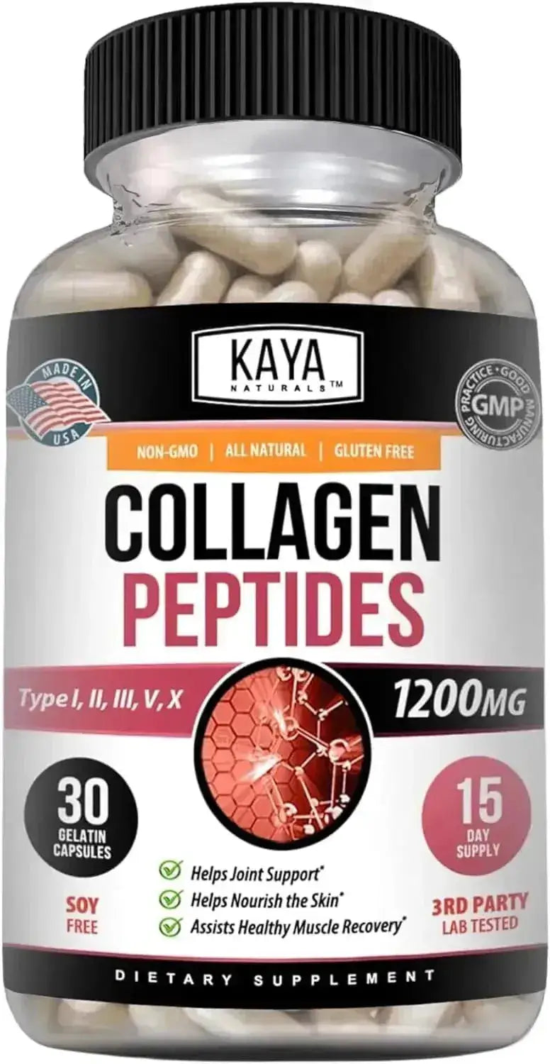 KAYA NATURALS - Kaya Naturals Multi Collagen Peptides Complex 30 Capsulas - The Red Vitamin MX - Suplementos Alimenticios - {{ shop.shopifyCountryName }}