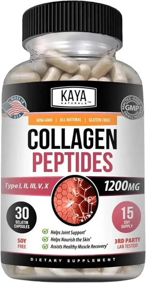 KAYA NATURALS - Kaya Naturals Multi Collagen Peptides Complex 30 Capsulas - The Red Vitamin MX - Suplementos Alimenticios - {{ shop.shopifyCountryName }}