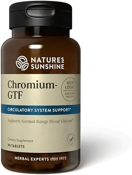 NATURES SUNSHINE - Nature's Sunshine Chromium GTF 300mcg 90 Tabletas - The Red Vitamin MX - Suplementos Alimenticios - {{ shop.shopifyCountryName }}