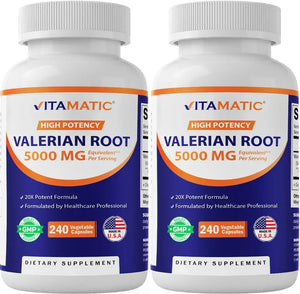 VITAMATIC - Vitamatic Valerian Root 5000Mg. 240 Capsulas 2 Pack - The Red Vitamin MX - Suplementos Alimenticios - {{ shop.shopifyCountryName }}