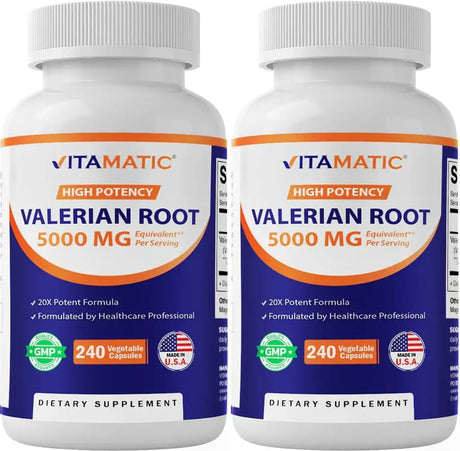 VITAMATIC - Vitamatic Valerian Root 5000Mg. 240 Capsulas 2 Pack - The Red Vitamin MX - Suplementos Alimenticios - {{ shop.shopifyCountryName }}