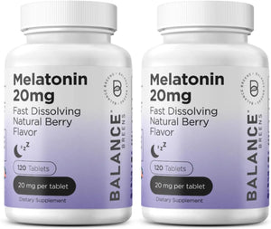 BALANCE BREENS - Balancebreens Melatonin 20Mg. 120 Tabletas 2 Pack - The Red Vitamin MX - Suplementos Alimenticios - {{ shop.shopifyCountryName }}