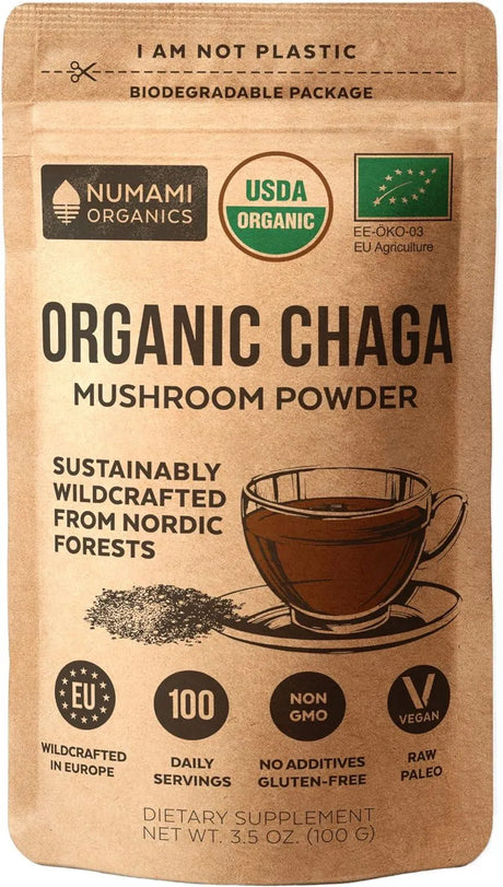 NUMAMI - Numami Organic Chaga Mushrooms Powder 100 Servicios 100Gr. - The Red Vitamin MX - Suplementos Alimenticios - {{ shop.shopifyCountryName }}