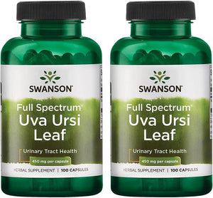 Swanson Full-Spectrum Uva Ursi Leaf 450Mg. 100 Capsulas 2 Pack