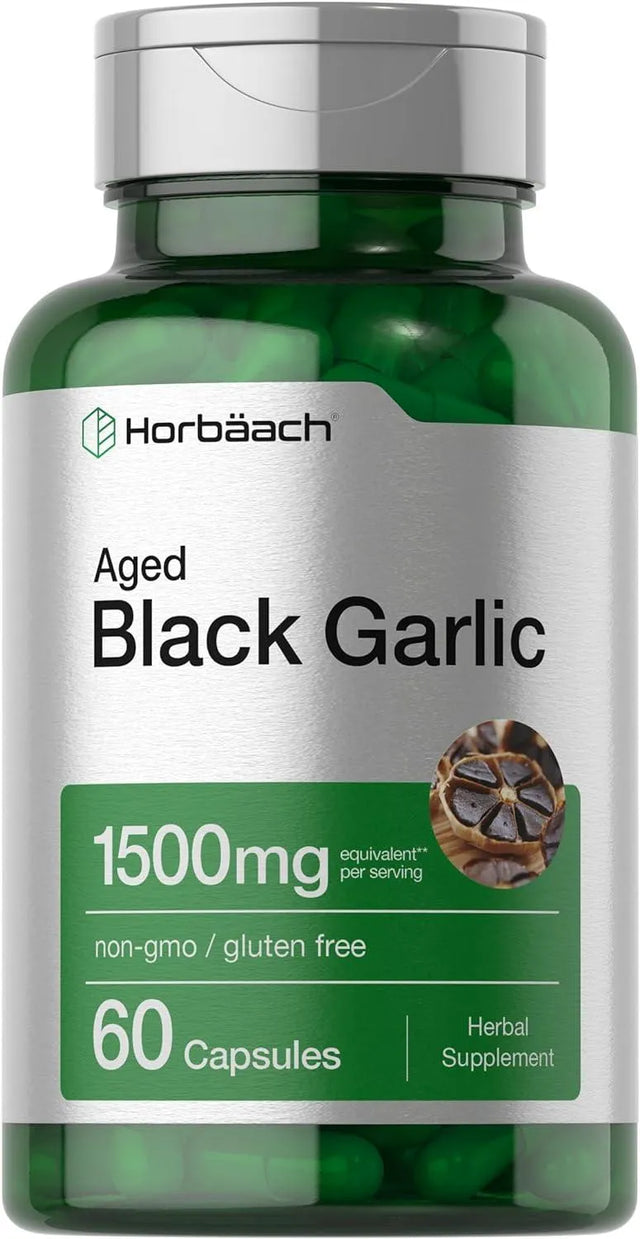 HORBAACH - Horbaach Aged Black Garlic 1500Mg. 60 Capsulas - The Red Vitamin MX - Suplementos Alimenticios - {{ shop.shopifyCountryName }}