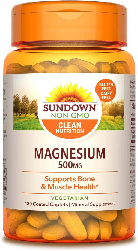 SUNDOWN - Sundown Magnesium 500Mg. 180 Tabletas - The Red Vitamin MX - Suplementos Alimenticios - {{ shop.shopifyCountryName }}