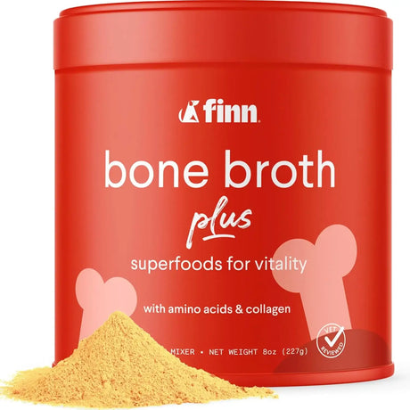 FINN - Finn Bone Broth Plus for Dogs Joint & Mobility Topper 227Gr. - The Red Vitamin MX - Cuidado De Cadera Y Articulaciones Para Perros - {{ shop.shopifyCountryName }}