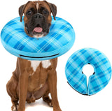 BEAUTYZOO Inflatable Donut Collar BLUE LARGE