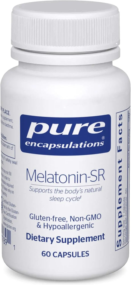 PURE ENCAPSULATIONS - Pure Encapsulations Melatonin-SR 60 Capsulas - The Red Vitamin MX - Suplementos Alimenticios - {{ shop.shopifyCountryName }}