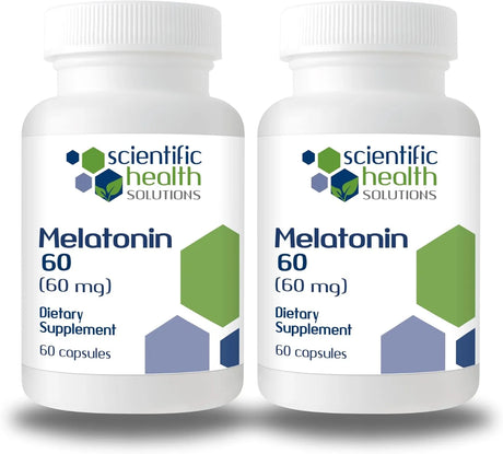 SCIENTIFIC HEALTH SOLUTIONS - Scientific Health Solutions Melatonin 60Mg. 60 Capsulas 2 Pack - The Red Vitamin MX - Suplementos Alimenticios - {{ shop.shopifyCountryName }}