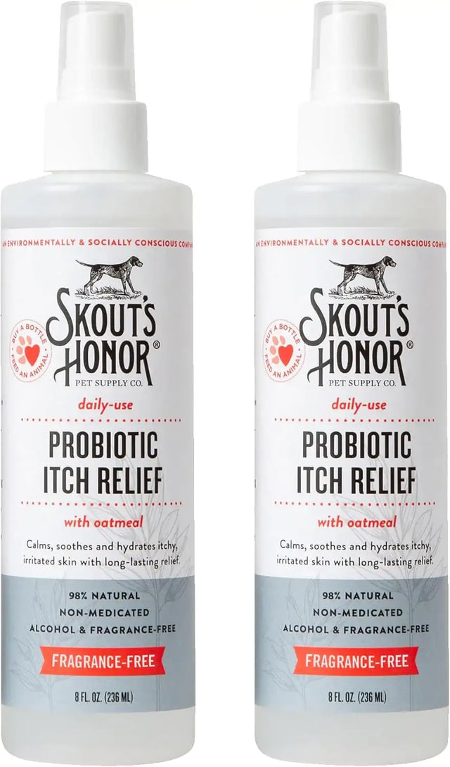 SKOUT'S HONOR - SKOUT'S HONOR Probiotic Itch Relief Spray for Pets 8 Fl.Oz. 2 Pack - The Red Vitamin MX - Remedios Para La Picazón De Perros - {{ shop.shopifyCountryName }}