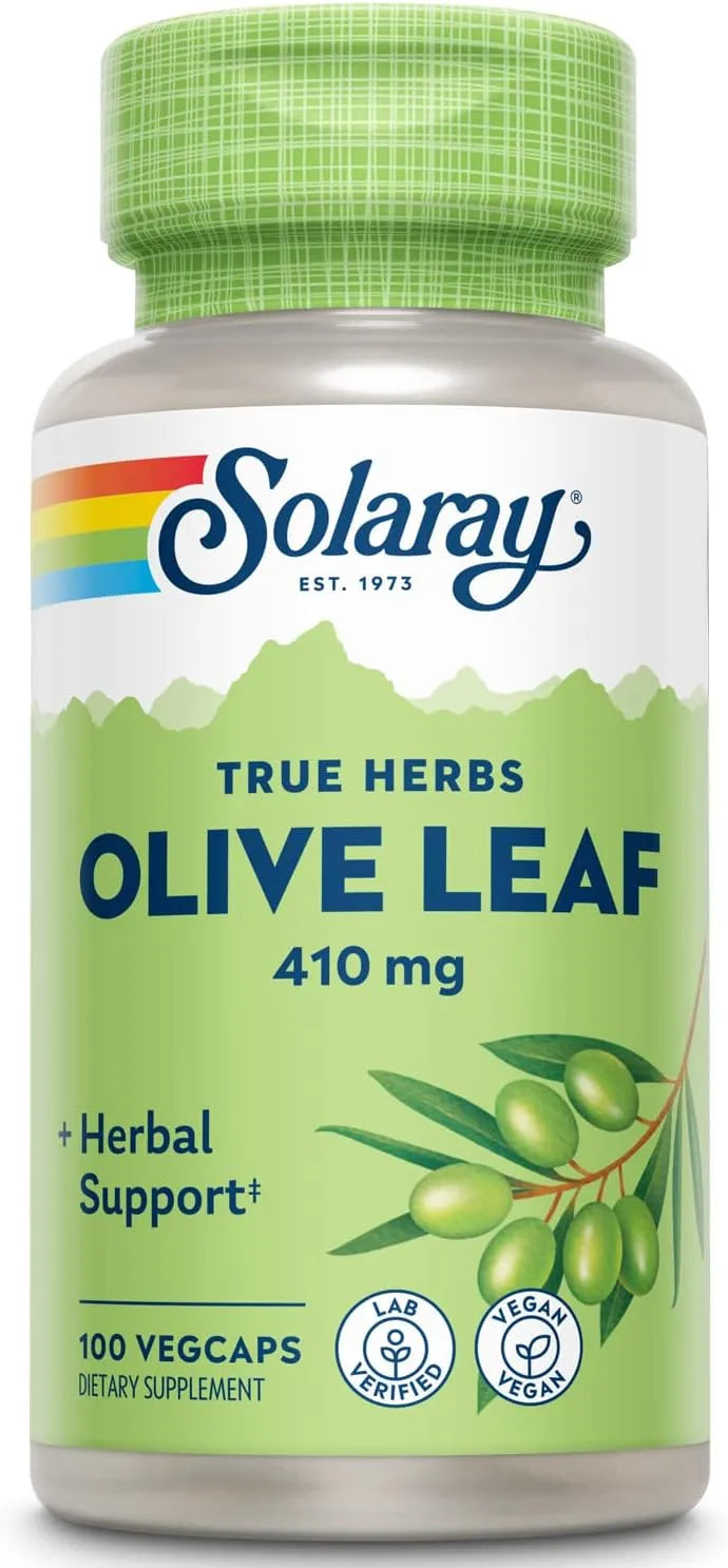 SOLARAY - Solaray Olive Leaf 410Mg. 100 Capsulas - The Red Vitamin MX - Suplementos Alimenticios - {{ shop.shopifyCountryName }}