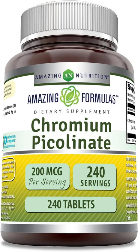 AMAZING FORMULAS - Amazing Formulas Chromium Picolinate 240 Tabletas - The Red Vitamin MX - Suplementos Alimenticios - {{ shop.shopifyCountryName }}