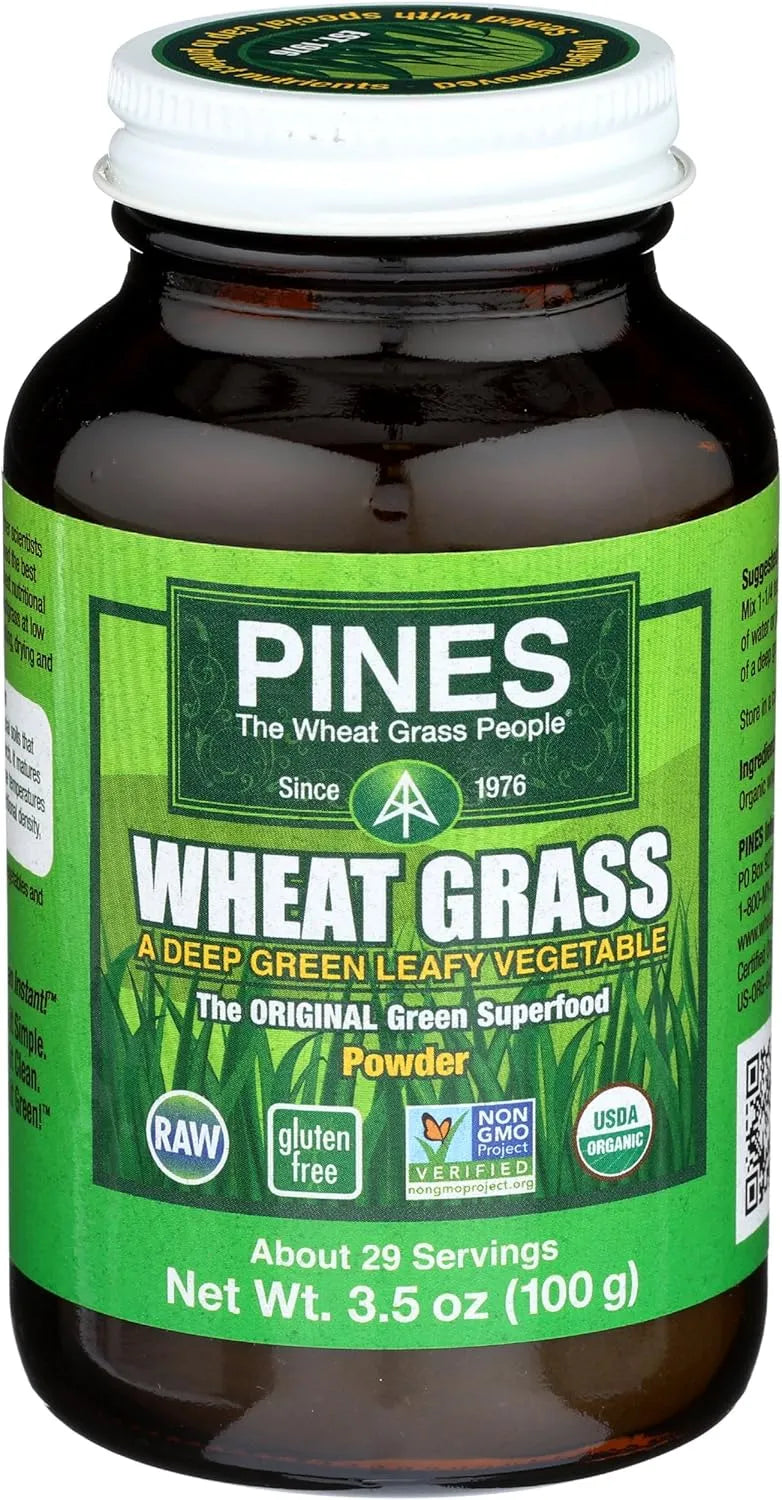 PINES - Pines International Wheat Grass Powder 29 Servicios 100Gr. - The Red Vitamin MX - Suplementos Alimenticios - {{ shop.shopifyCountryName }}