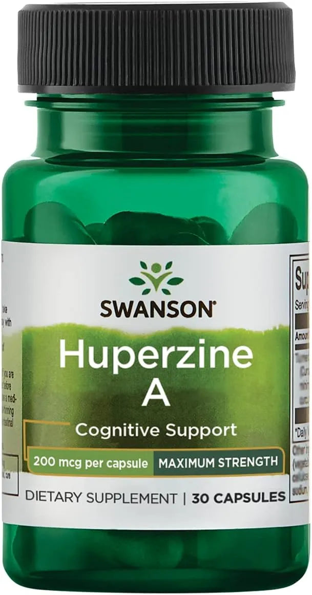 SWANSON - Swanson Huperzine A 200mcg 30 Capsulas - The Red Vitamin MX - Suplementos Alimenticios - {{ shop.shopifyCountryName }}