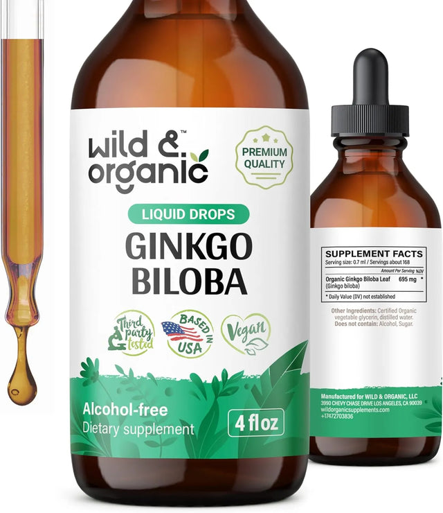 WILD & ORGANIC - Wild & Organic Ginkgo Biloba Liquid Drops 4 Fl.Oz. - The Red Vitamin MX - Suplementos Alimenticios - {{ shop.shopifyCountryName }}