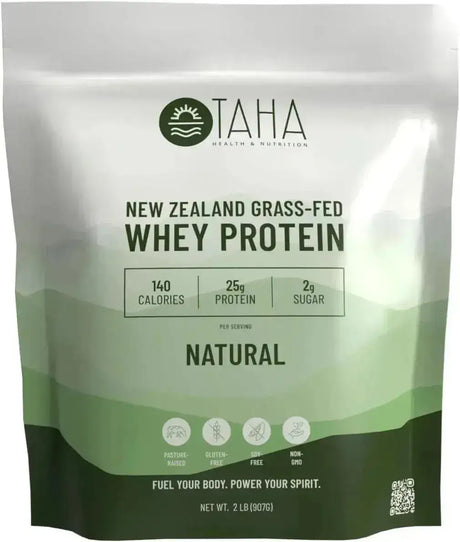 TAHA - Taha New Zealand Grass-Fed Whey Protein Concentrate Powder Natural 907Gr. - The Red Vitamin MX - Suplementos Alimenticios - {{ shop.shopifyCountryName }}