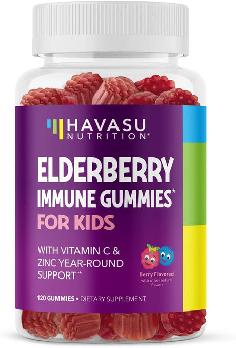 HAVASU NUTRITION - HAVASU NUTRITION Elderberry Gummies for Kids with Zinc and Vitamin C 120 Gomitas - The Red Vitamin MX - Suplementos Alimenticios - {{ shop.shopifyCountryName }}