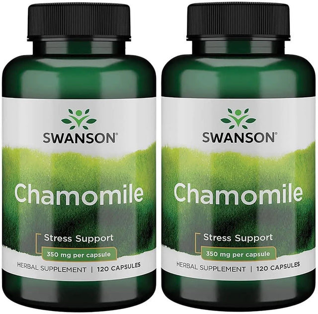 SWANSON - Swanson Chamomile Stress Support 120 Capsulas 2 Pack - The Red Vitamin MX - Suplementos Alimenticios - {{ shop.shopifyCountryName }}