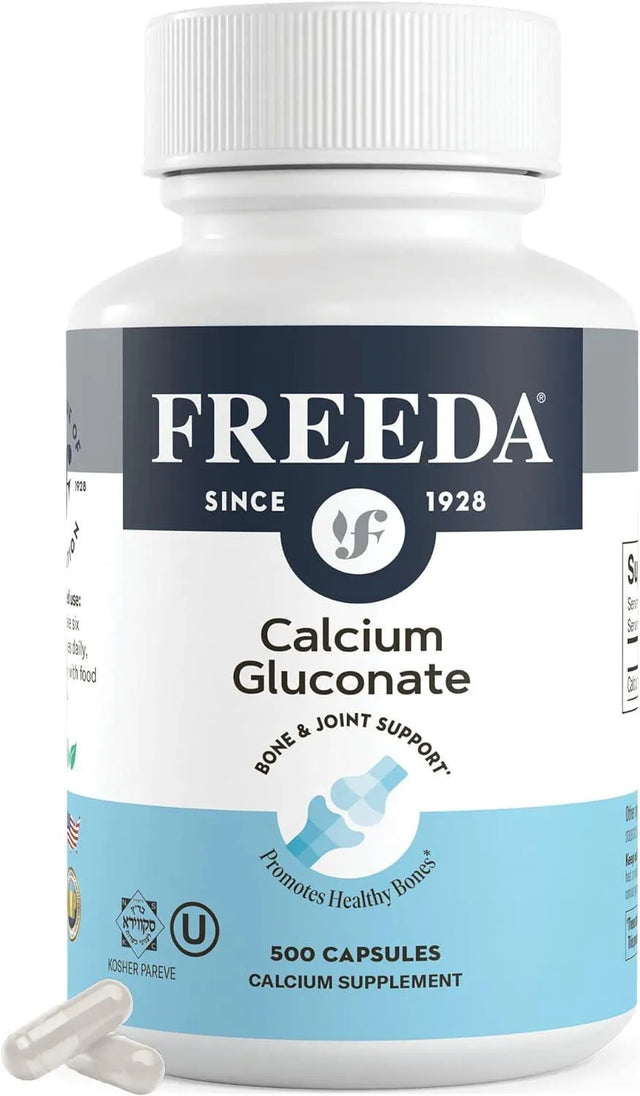 FREEDA - Freeda Calcium Gluconate 500 Capsulas - The Red Vitamin MX - Suplementos Alimenticios - {{ shop.shopifyCountryName }}