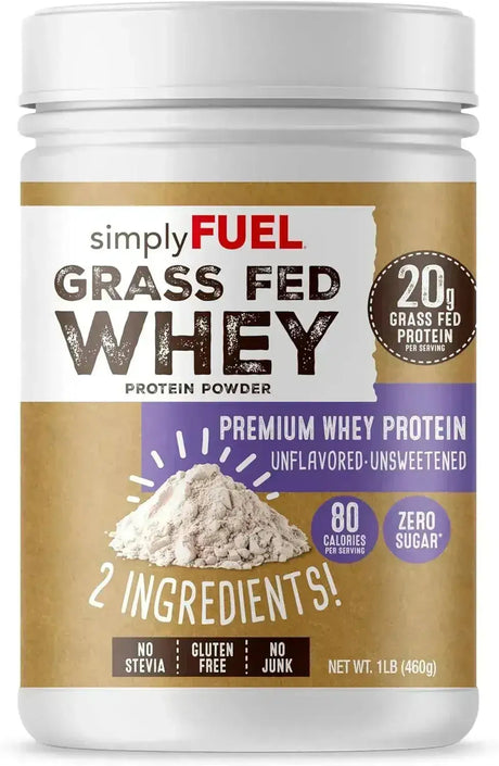 SIMPLYFUEL - simplyFUEL Grass Fed Whey Protein Powder Unflavored 460Gr. - The Red Vitamin MX - Suplementos Alimenticios - {{ shop.shopifyCountryName }}