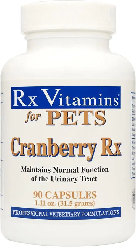 RX VITAMINS - Rx Vitamins Cranberry Pills for Dogs 90 Capsulas - The Red Vitamin MX - Salud De Tracto Urinario Para Perros - {{ shop.shopifyCountryName }}