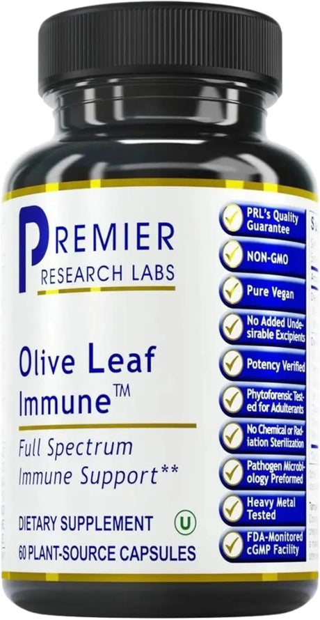 PREMIER RESEARCH LABS - Premier Research Labs Olive Leaf Immune 60 Capsulas - The Red Vitamin MX - Suplementos Alimenticios - {{ shop.shopifyCountryName }}