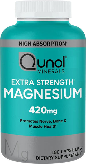 QUNOL - Qunol Magnesium 420Mg. 180 Capsulas - The Red Vitamin MX - Suplementos Alimenticios - {{ shop.shopifyCountryName }}