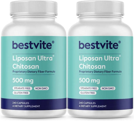 BESTVITE - BESTVITE Liposan Ultra Chitosan 500Mg. 240 Capsulas 2 Pack - The Red Vitamin MX - Suplementos Alimenticios - {{ shop.shopifyCountryName }}