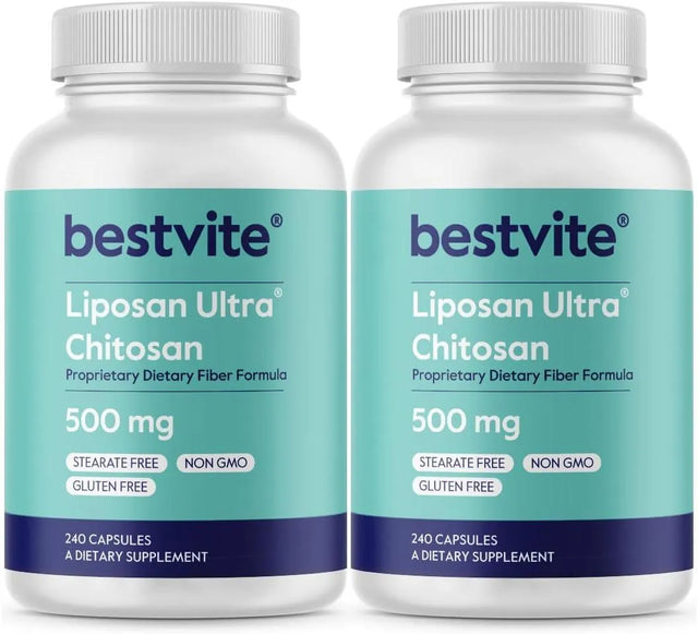 BESTVITE - BESTVITE Liposan Ultra Chitosan 500Mg. 240 Capsulas 2 Pack - The Red Vitamin MX - Suplementos Alimenticios - {{ shop.shopifyCountryName }}