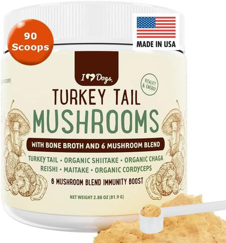 IHEARTDOGS - iHeartDogs Turkey Tail Mushroom for Dogs 81Gr. - The Red Vitamin MX - Suplementos Herbales Para Perros - {{ shop.shopifyCountryName }}