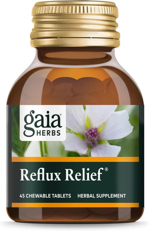 GAIA HERBS - Gaia Herbs Reflux Relief with Marshmallow Root Chamomile Aloe Licorice and High Mallow 45 Tabletas Masticables - The Red Vitamin MX - Suplementos Alimenticios - {{ shop.shopifyCountryName }}