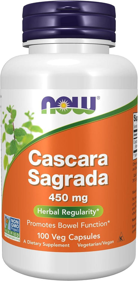 NOW SUPPLEMENTS - NOW Supplements Cascara Sagrada 450Mg. 100 Capsulas - The Red Vitamin MX - Suplementos Alimenticios - {{ shop.shopifyCountryName }}