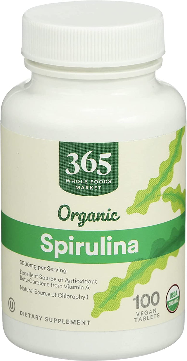 365 by Whole Foods Market Spirulina 3000Mg., 100 Tabletas - The Red Vitamin MX - Suplementos Alimenticios - 365