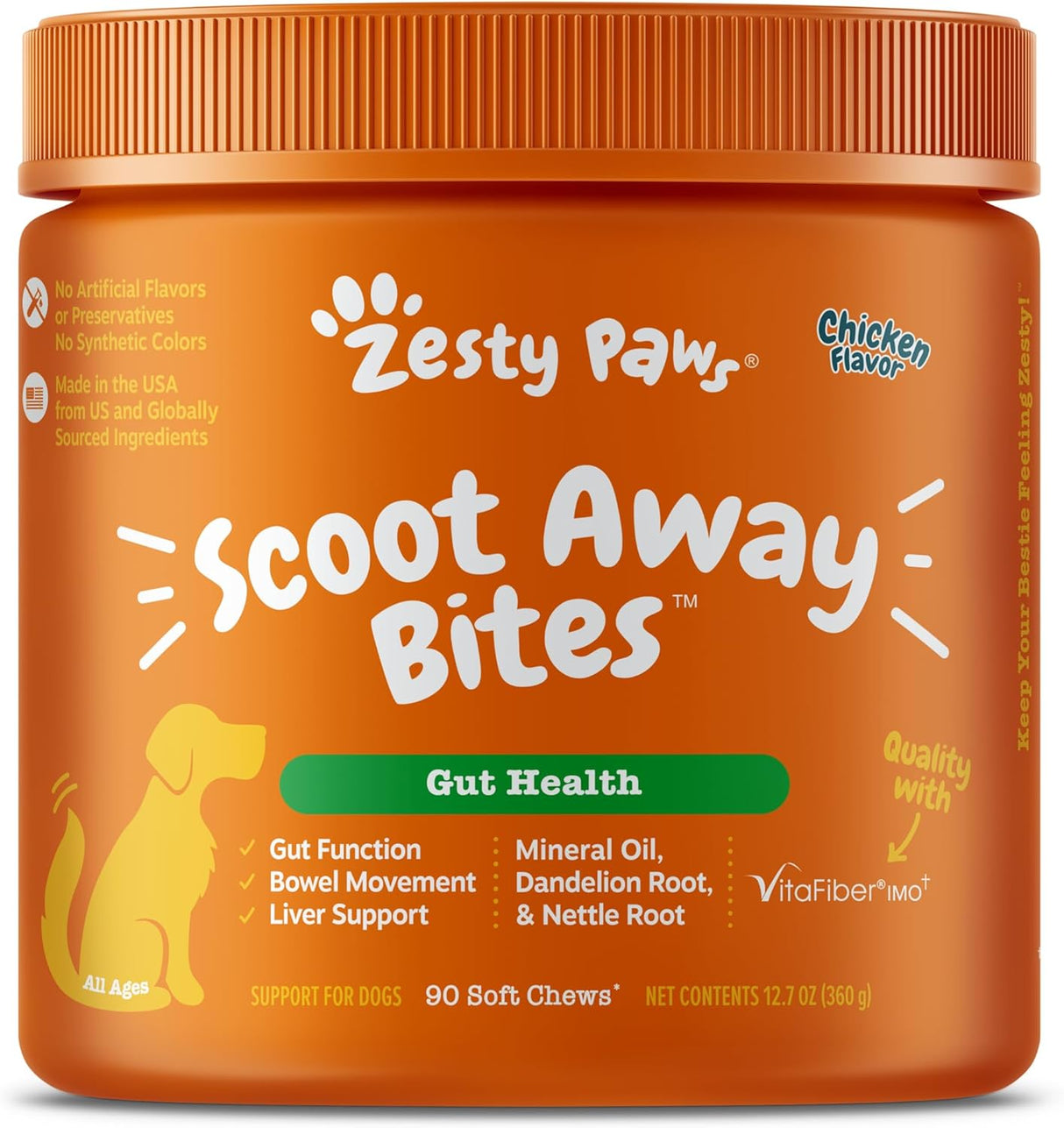 Zesty Paws Scoot Away Soft Chews 90 Masticables