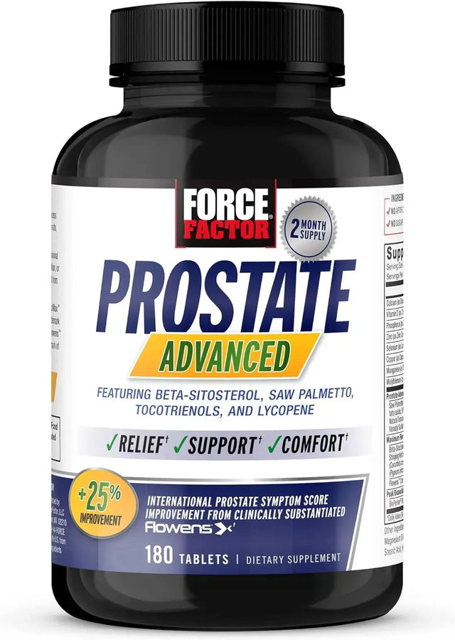 FORCE FACTOR - FORCE FACTOR Prostate Advanced 180 Tabletas - The Red Vitamin MX - Suplementos Alimenticios - {{ shop.shopifyCountryName }}