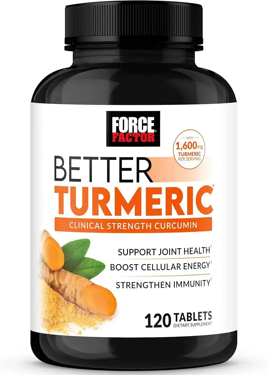 FORCE FACTOR - FORCE FACTOR Better Turmeric Curcumin 1600Mg. 120 Tabletas - The Red Vitamin MX - Suplementos Alimenticios - {{ shop.shopifyCountryName }}