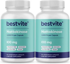 BESTVITE - BESTVITE Nattokinase 100Mg. 120 Capsulas 2 Pack - The Red Vitamin MX - Suplementos Alimenticios - {{ shop.shopifyCountryName }}
