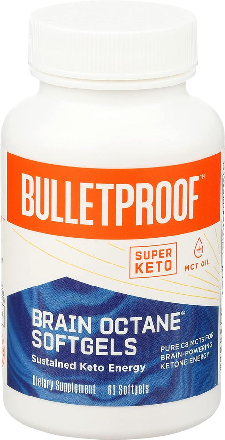 Bulletproof Brain Octane Softgels MCT Oil 60 Capsulas Blandas - The Red Vitamin MX - Suplementos Alimenticios - BULLETPROOF