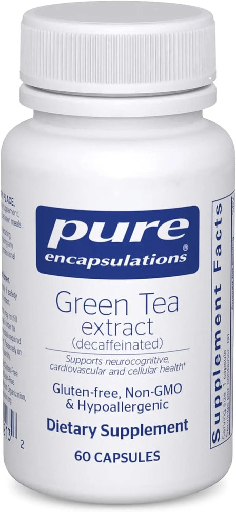 PURE ENCAPSULATIONS - Pure Encapsulations Green Tea Extract 60 Capsulas - The Red Vitamin MX - Suplementos Alimenticios - {{ shop.shopifyCountryName }}